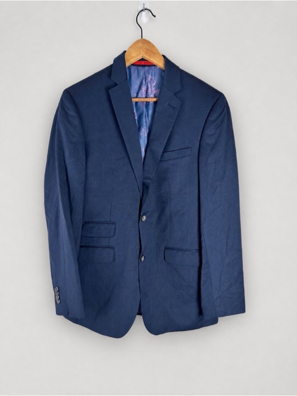 Ted Baker No Ordinary Joe 100% Wool Joey Suit Blazer Jacket Coat Preppy Work 40R